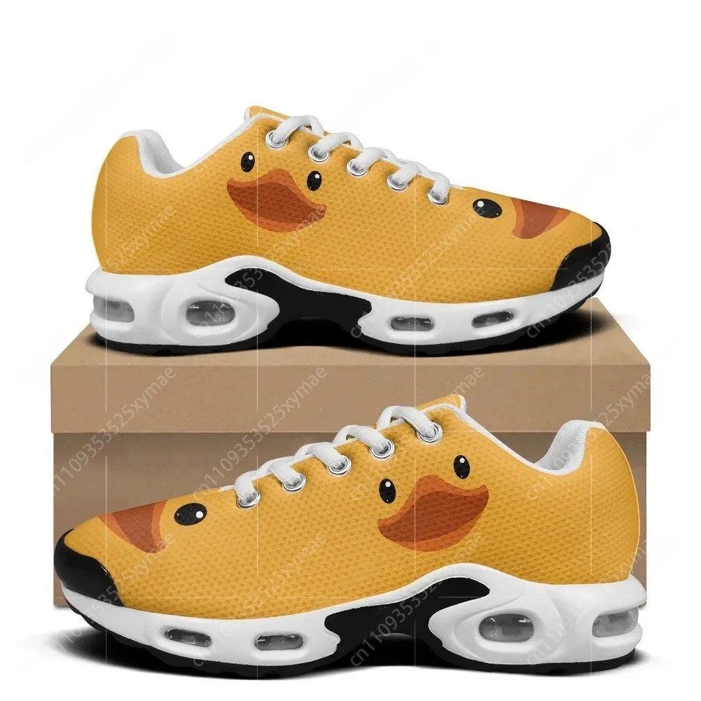 Yellow Men'S Fashion - รองเท้าผ้าใบลายเป็ดเหลืองน่ารักแบบการ์ตูน รองเท้ากีฬาสำหรับผู้ชาย ผู้หญิง วัยรุ่น คุณภาพสูง ผลิตตามสั่ง