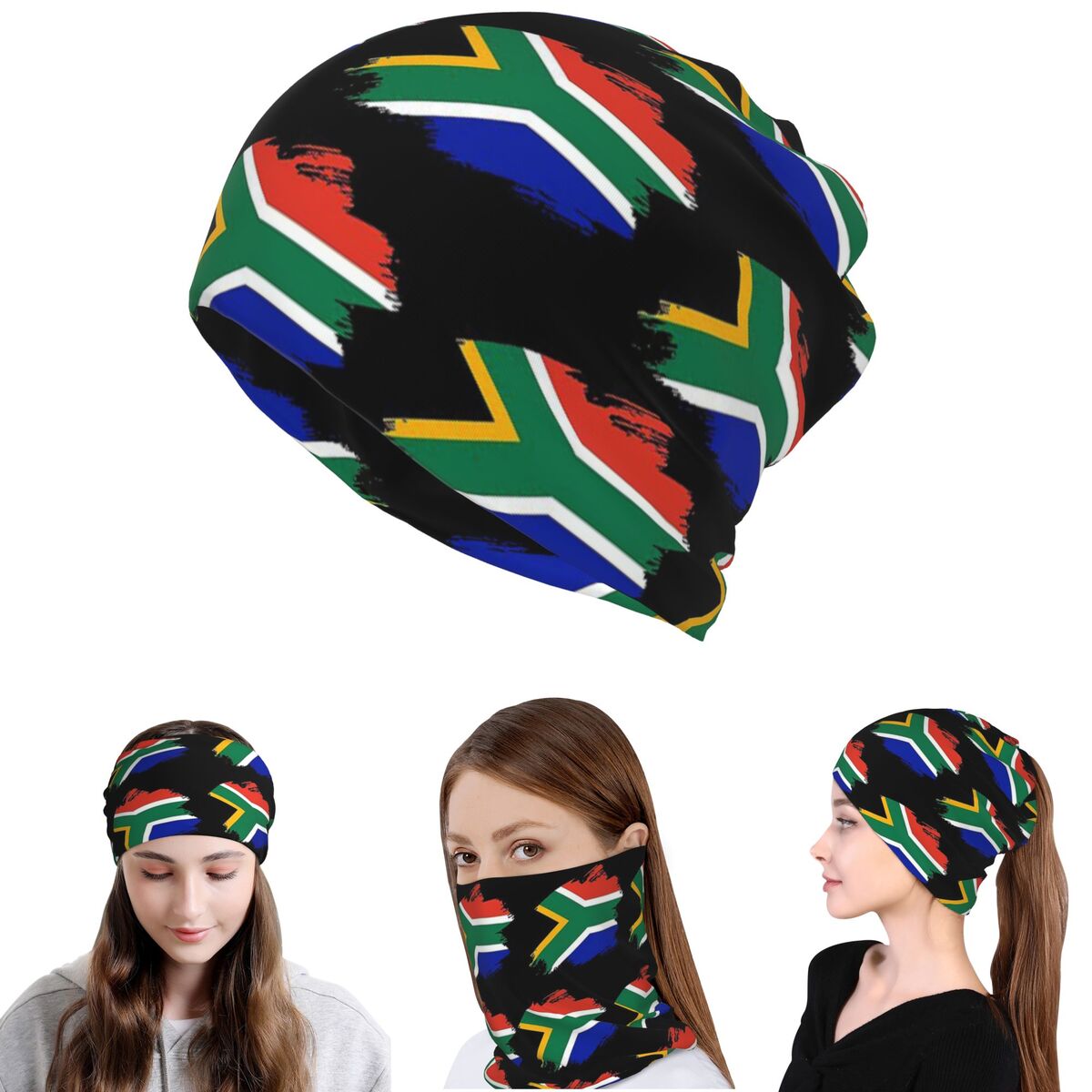 Beanie Winter Hat - ผ้าพันคอสปริงบ็อกส์ของแอฟริกาใต้ ผ้าพันคออเนกประสงค์ ผ้าคลุมศีรษะอุ่นๆ หมวกบีนนี่ สำหรับผู้ใหญ่ 男女