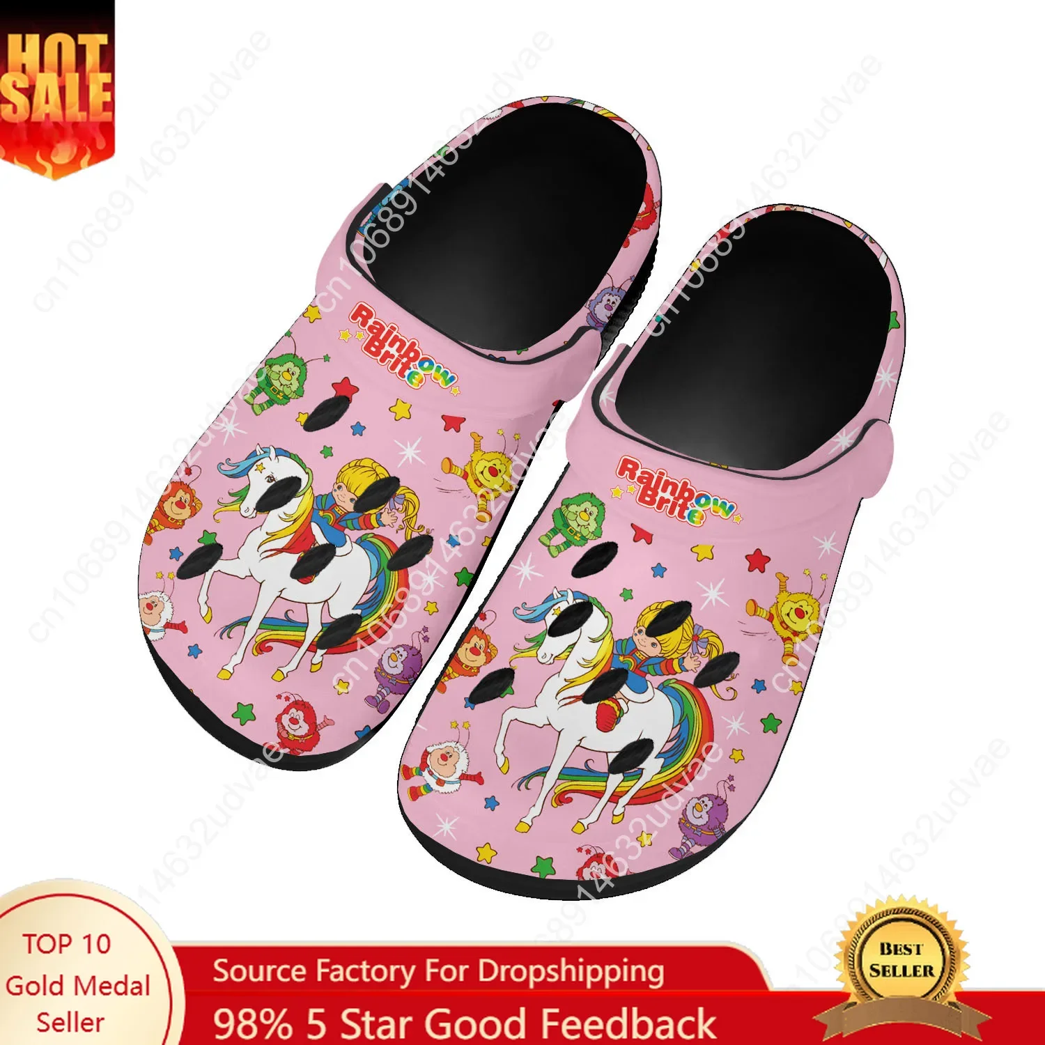 Mens Fashion Sandals - รองเท้าแตะรุ่น Brite Rainbow สำหรับผู้ชายและผู้หญิง สวมใส่สบาย ทันสมัย
