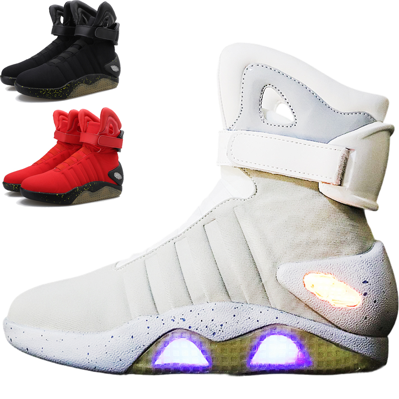 Mens Fashion Trends 2026 - รองเท้าบูทแฟชั่นสไตล์เทรนด์ใหม่ปี 2026 สำหรับผู้ใหญ่ ไฟ LED ชาร์จผ่าน