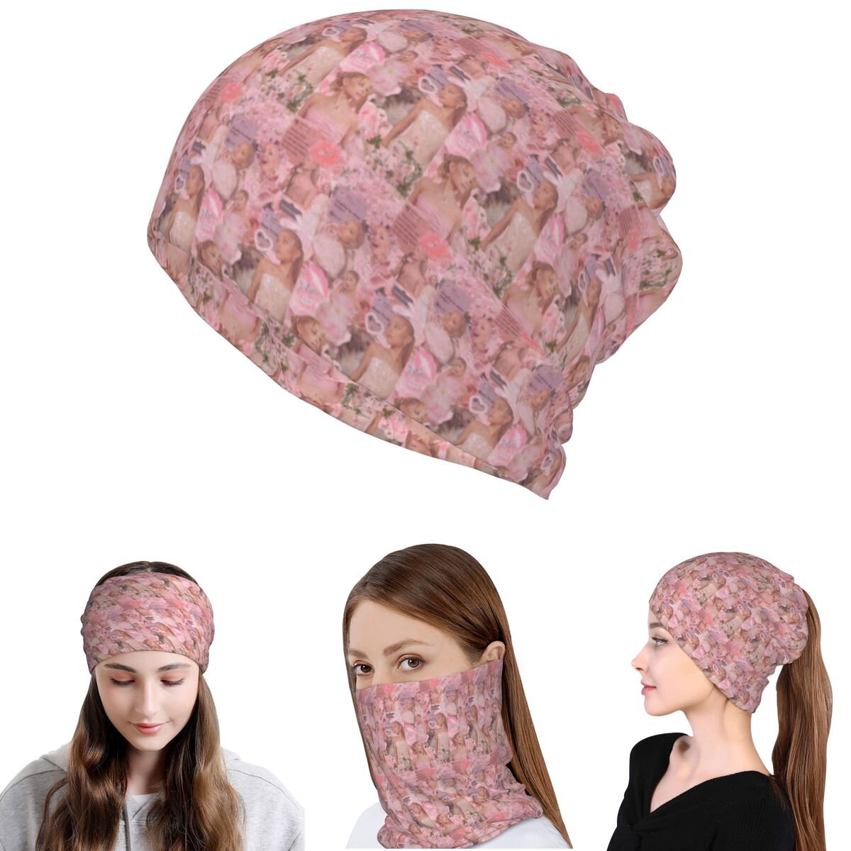 Beanie Winter Hat - อาเรียนา แกรนด์ นักร้อง ผ้าพันคอ ผ้าคลุมคอ ผ้าพันคออุ่น
