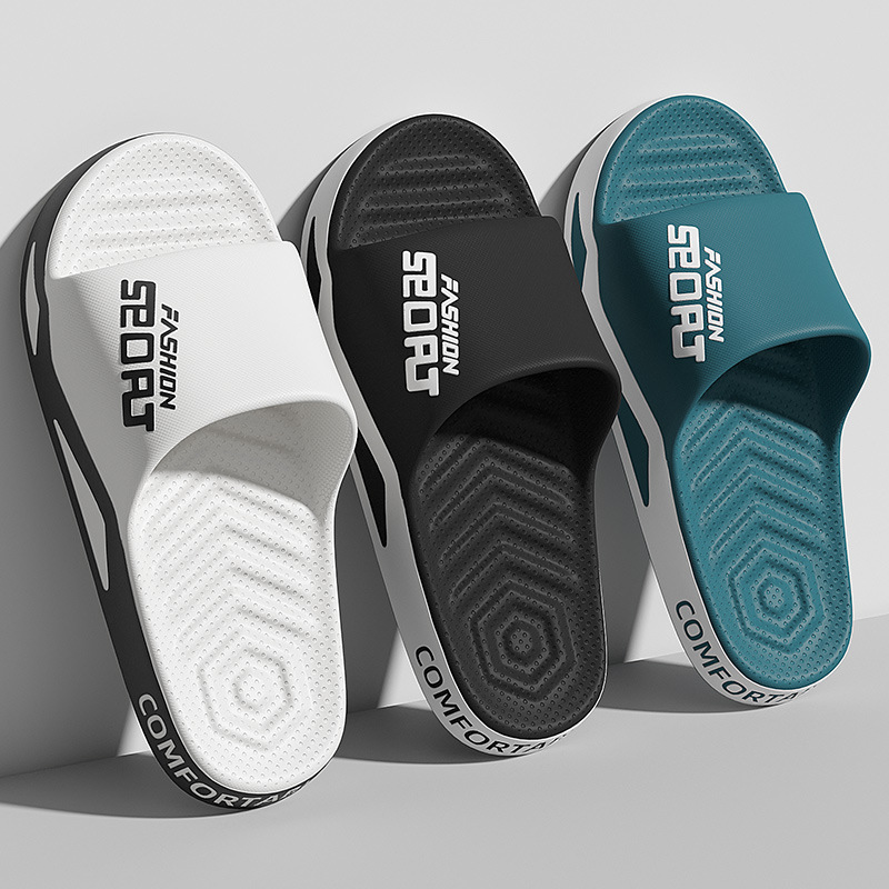Mens Fashion Sandals - ขนาดใหญ่ 50 51 ชายฤดูร้อนใหม่รองเท้าแตะแฟชั่นบ้านห้องน้ํารองเท้าแตะชายหาดลื่นกลางแจ้ง PLUS ขนาด