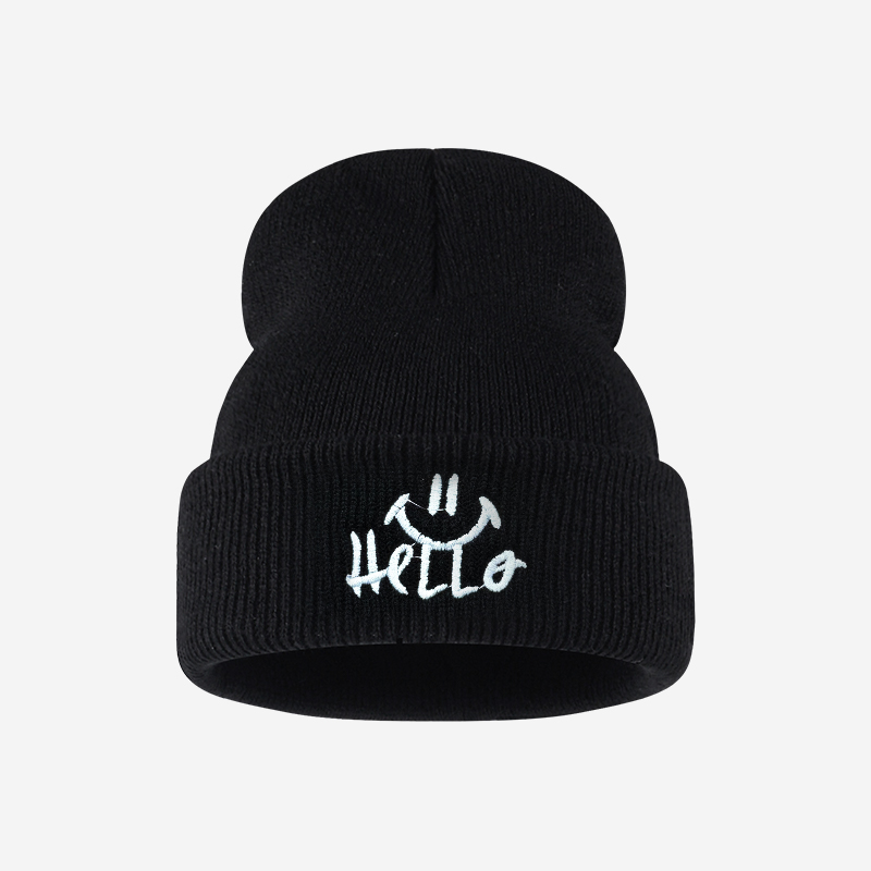 Beanie Winter Hat - หมวกไหมพรมสำหรับเด็กวัย 1-3 ปี พร้อมลายปักคำว่า 