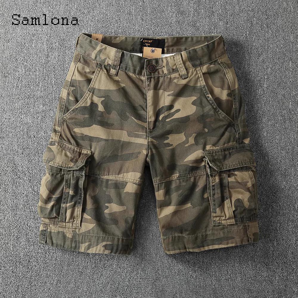 Men'S Fashion Pants 2025 - ยุโรปสไตล์ 2025 ชายกระเป๋า Casual Basic กางเกงขาสั้นฤดูร้อนใหม่กลางแจ้งแฟชั่นลวงตากางเกงขาสั้นชาย