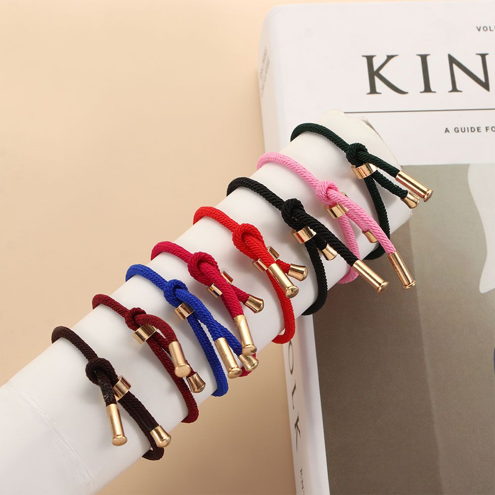 Milan Men'S Fashion - กำไลข้อมือเชือกถักสีพื้นสไตล์มิลานสำหรับผู้ชาย สายรัดเอวแบบเชือกถัก กำไลคู่รัก