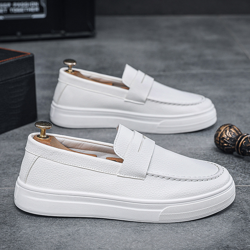 Suede Loafers Men - บุรุษLoafers 2025 ฤดูใบไม้ผลิใหม่สไตล์อังกฤษรองเท้าหนังลําลองBreathableสบายอินเทรนด์รองเท้าบุรุษรองเท้า