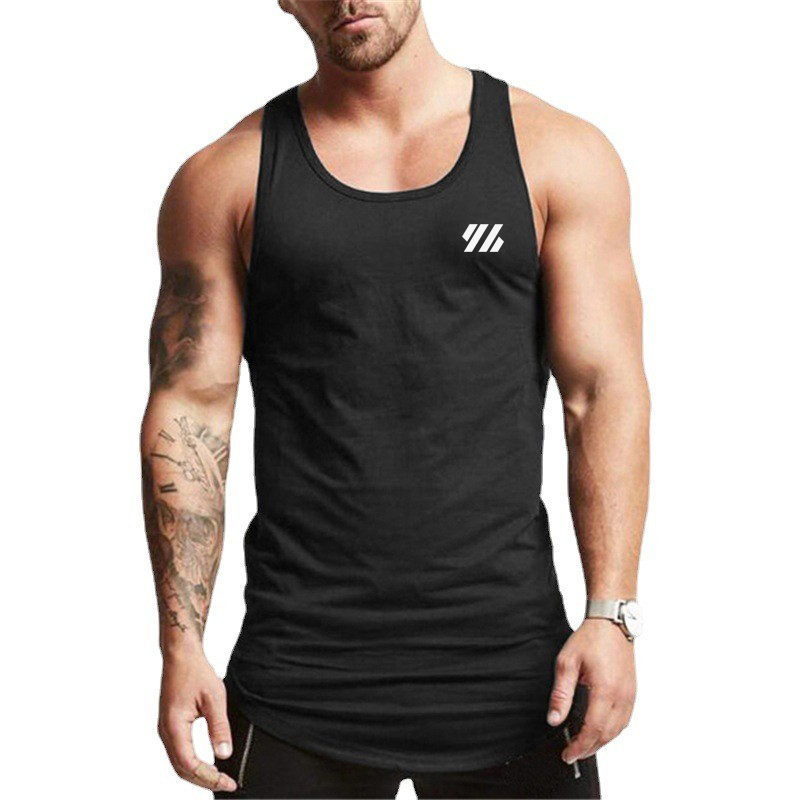Muscle Tee Workout - เสื้อกล้ามลำลองสำหรับออกกำลังกายในยิมเสื้อผ้าแขนกุดผ้าฝ้ายระบายอากาศได้สำหรับฤดูร้อนเสื้อโชว์กล้ามฟิตเนสสำหรับชุดออกกำลังกายวิ่ง