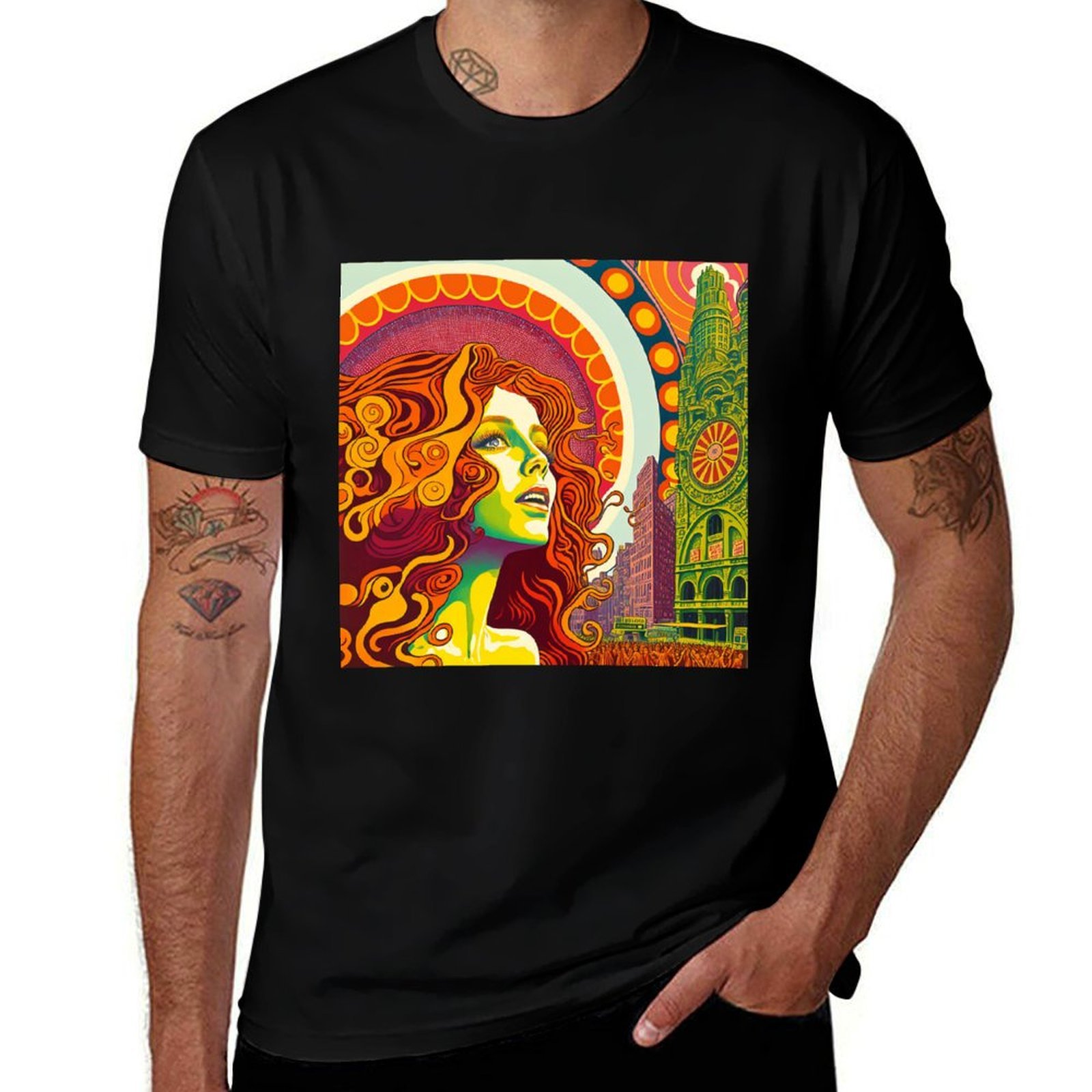 Men'S Fashion Nyc - เสื้อยืดสไตล์เรโทรนิวยอร์คยุค 1970, เสื้อยืดแฟชั่นสตรีทลำลอง