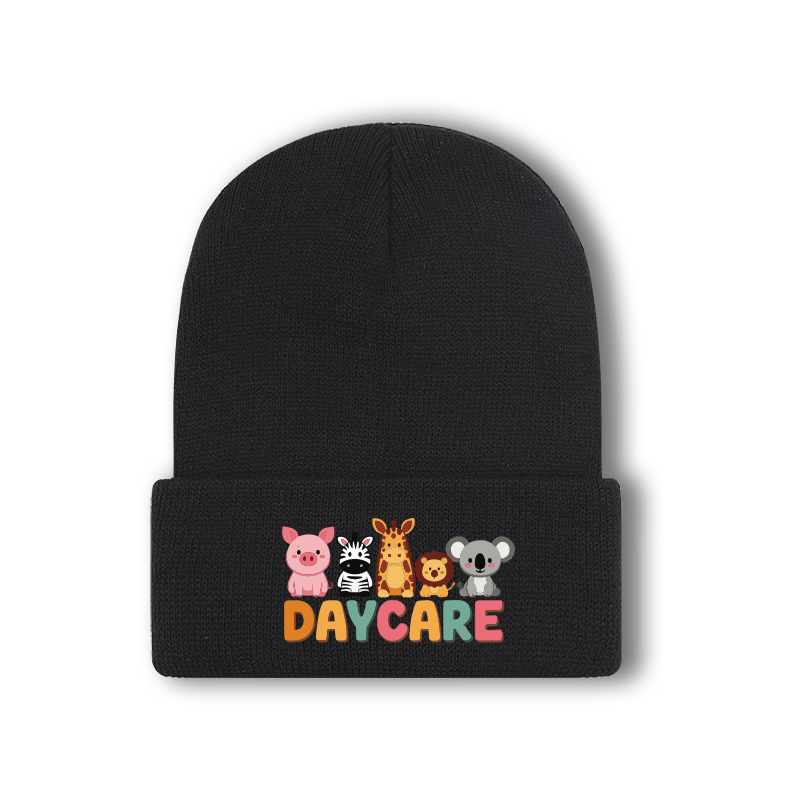 Beanie Winter Hat - หมวกไหมพรมเด็กน่ารัก 1-3 ปี ลายการ์ตูนสัตว์ DAYCARE เนื้อนุ่มสบาย