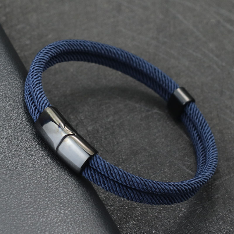 Milan Men'S Fashion - Noter ใหม่สร้อยข้อมือ Bilayer 4 มม.เกรด A