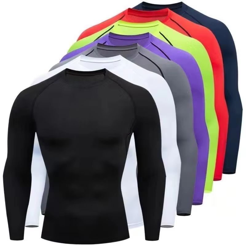 Muscle Tee Workout - เสื้อวิ่งแขนยาวผู้ชาย เสื้อยืดออกกำลังกาย แห้งเร็ว สำหรับฟิตเนส เทรนนิ่ง ออกกำลังกาย