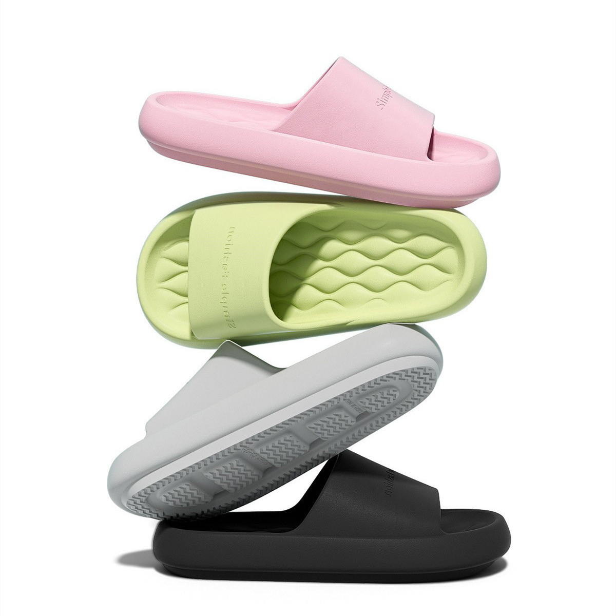 Mens Fashion Sandals - รองเท้าแตะแฟชั่นผู้หญิง รองเท้าลำลองผู้ชายแบบสวม พื้นหนานุ่ม รองเท้าแตะชายหาด รองเท้าส้นเตี้ยนวดเท้า รองเท้าใส่ในบ้านกันลื่น