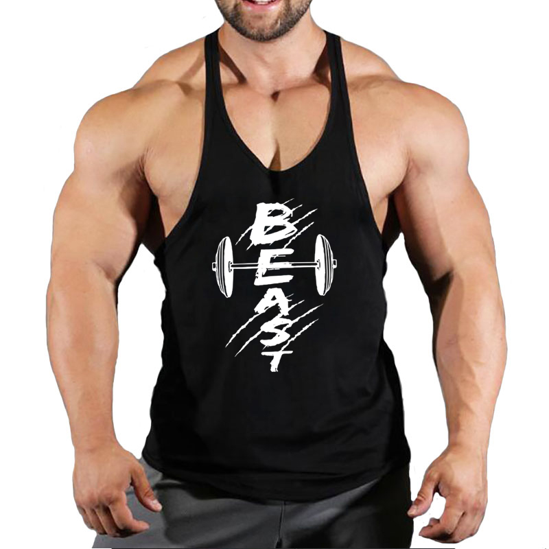 Muscle Tee Workout - ฤดูร้อนฟิตเนส Tank Top Men เพาะกาย 2023