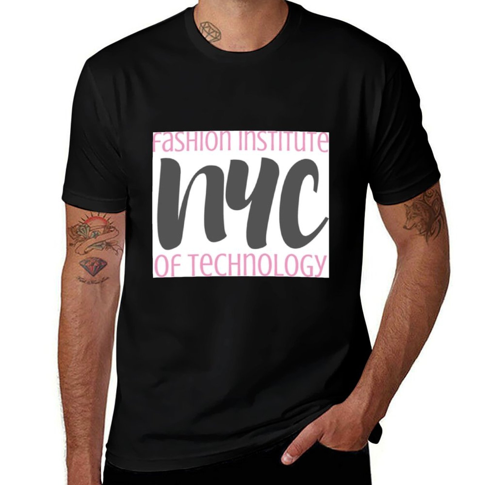 Men'S Fashion Nyc - แฟชั่นอิสเตทูเตชนอล ออฟ ไทเคโทรโลจี นิวยอร์กเสื้อยืดขนาดใหญ่ เสื้อยืดสวมใส่ทุกวัน