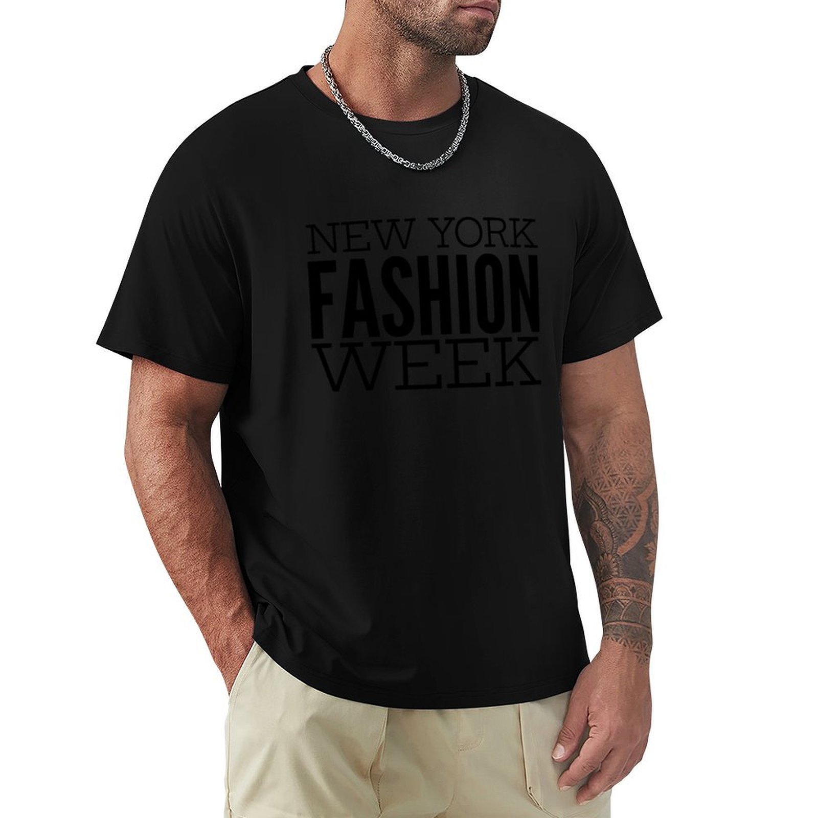 Men'S Fashion Nyc - แฟชั่นวีค นิวยอร์กซิตี้: สัปดาห์แห่งเทรนด์และสไตล์ (รุ่นสีดำ) เสื้อยืดระบายอากาศสำหรับการเดินทาง