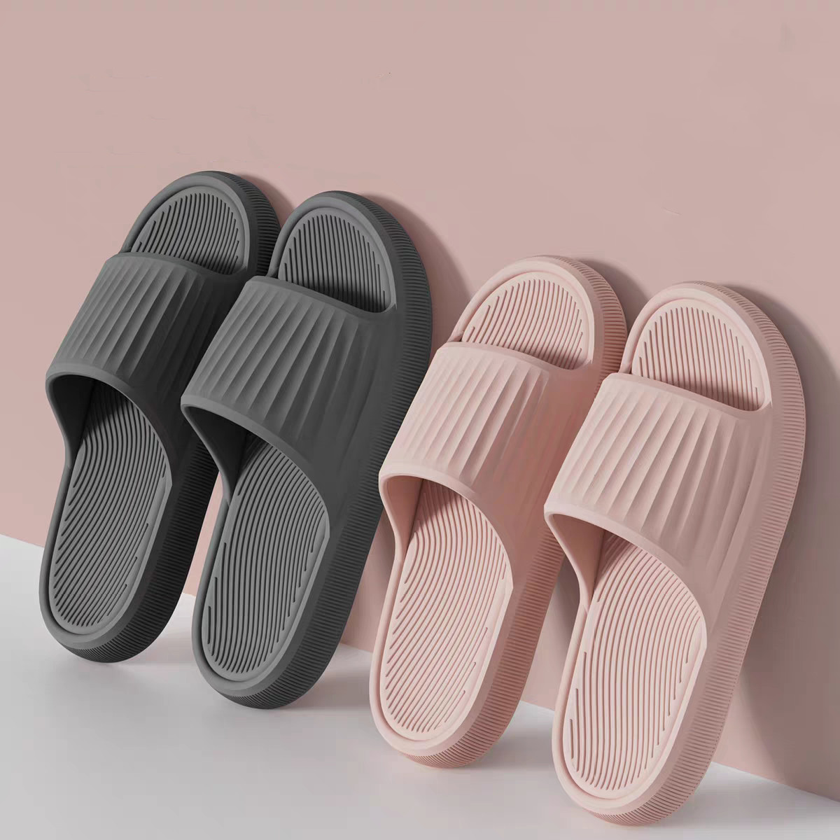 Mens Fashion Sandals - รองเท้าแตะลำลองสำหรับฤดูร้อน ผู้หญิง ผู้ชาย พื้นนุ่ม EVA กันลื่น