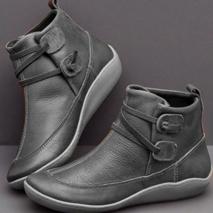 รองเท้าบูทข้อสั้นหนัง PU ทรงหั - Men Fashion Vintage บทวิจารณ์และราคา