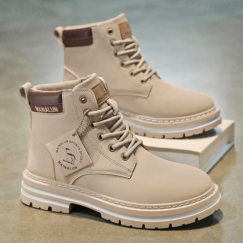 รองเท้าบูทหุ้มข้อผู้ชายแบบคลาส - Yellow Men'S Fashion บทวิจารณ์และราคา