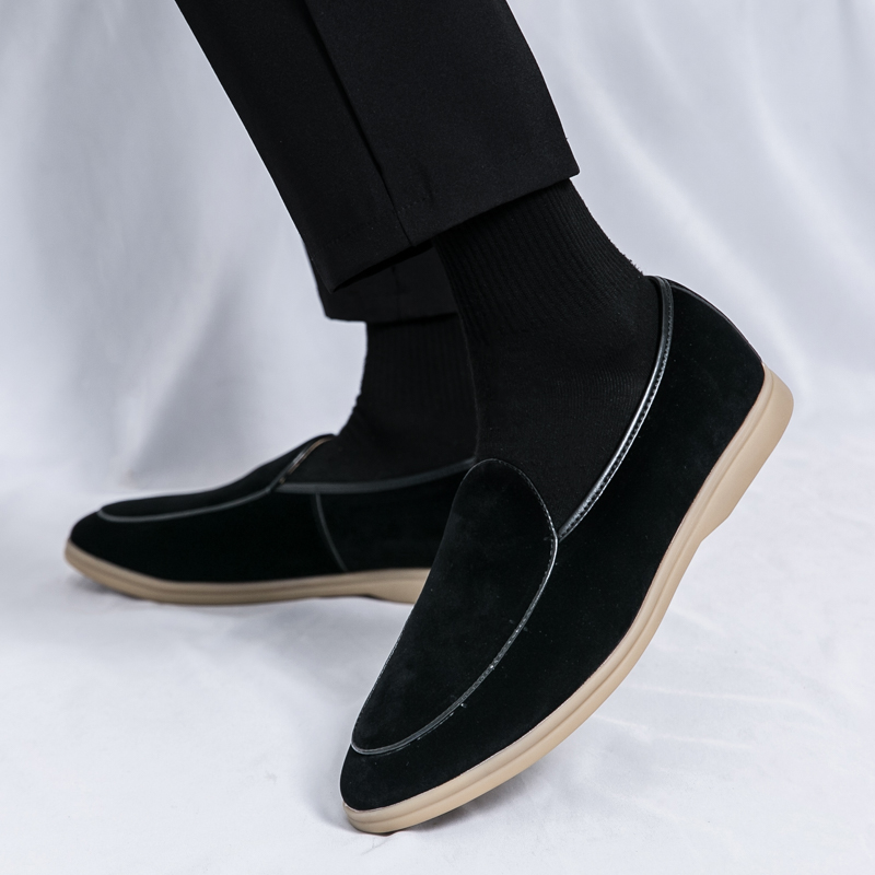 แฟชั่นผู้ชายแบรนด์หรู Loafer ร - Suede Loafers Men บทวิจารณ์และราคา
