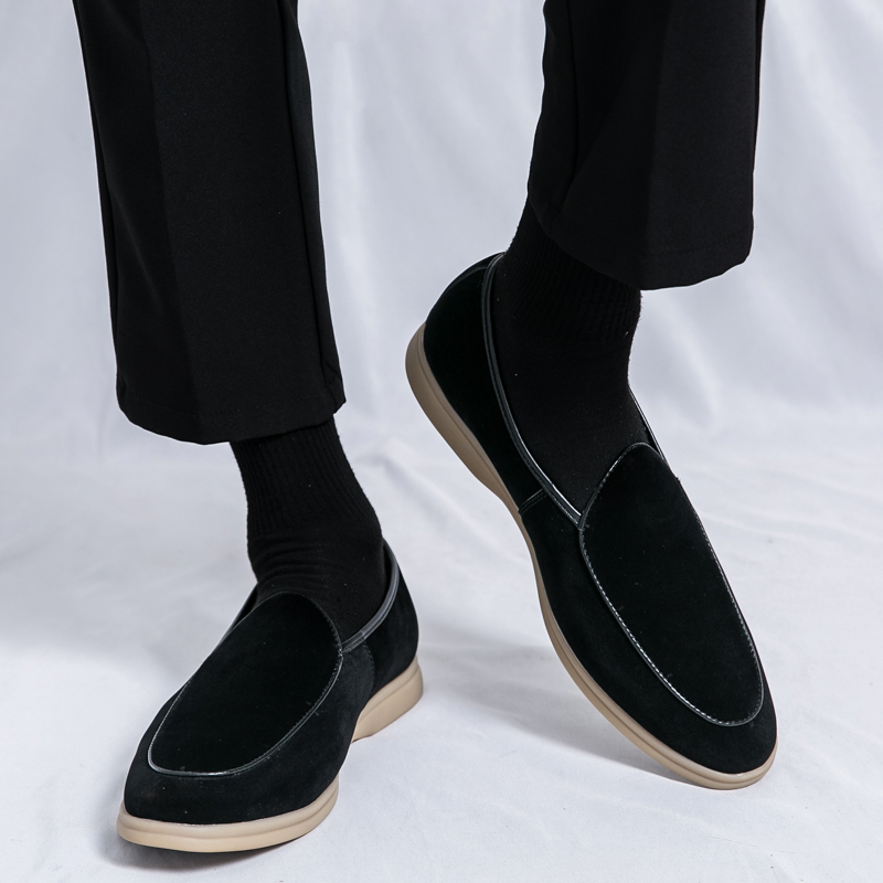 แฟชั่นผู้ชายแบรนด์หรู Loafer ร - Suede Loafers Men บทวิจารณ์และราคา
