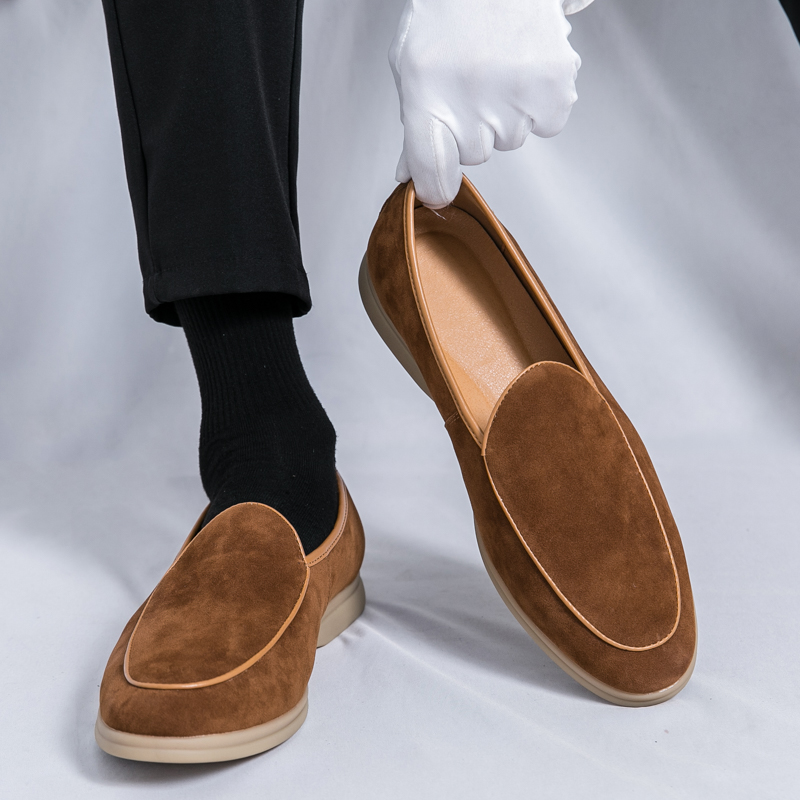 แฟชั่นผู้ชายแบรนด์หรู Loafer ร - Suede Loafers Men บทวิจารณ์และราคา