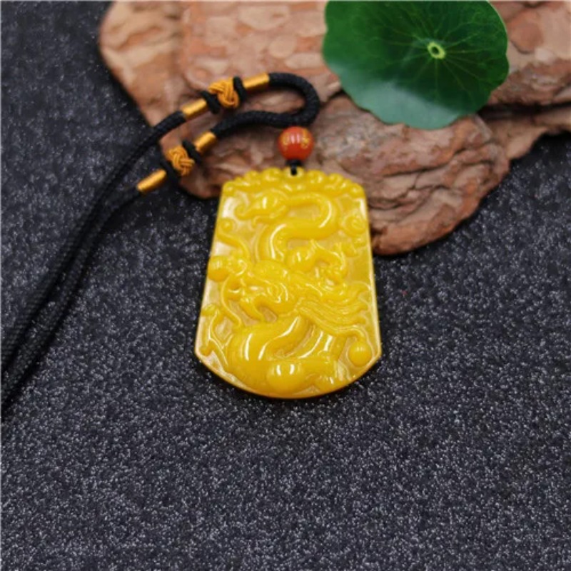 ขายส่งจีนสีเหลืองหยกมังกรจี้หย - Yellow Men'S Fashion บทวิจารณ์และราคา