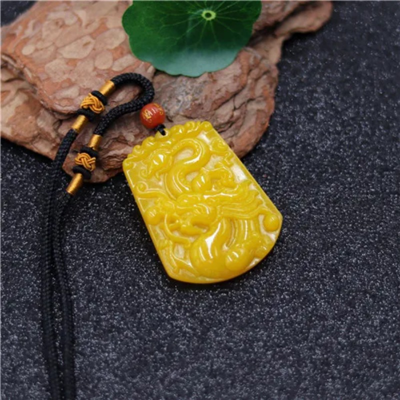 ขายส่งจีนสีเหลืองหยกมังกรจี้หย - Yellow Men'S Fashion บทวิจารณ์และราคา