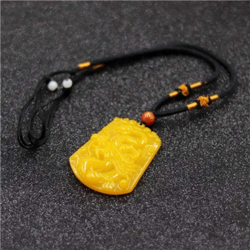 ขายส่งจีนสีเหลืองหยกมังกรจี้หย - Yellow Men'S Fashion บทวิจารณ์และราคา