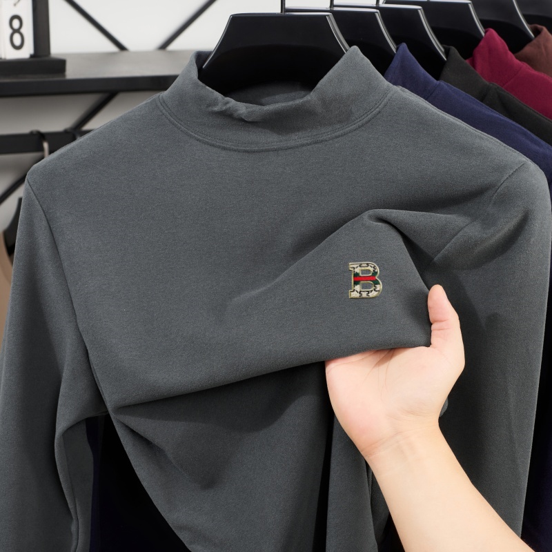 เสื้อฮู้ดดี้แขนยาวคอสูงครึ่งตั - Mens Fashion Trend บทวิจารณ์และราคา