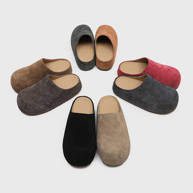 รองเท้าแตะแบบสวมครึ่งเท้าผู้ชา - Suede Loafers Men บทวิจารณ์และราคา