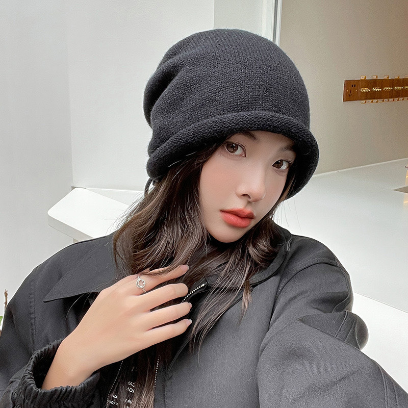 หมวกบีนนี่ถักไหมพรมสำหรับผู้หญ - Beanie Winter Hat บทวิจารณ์และราคา