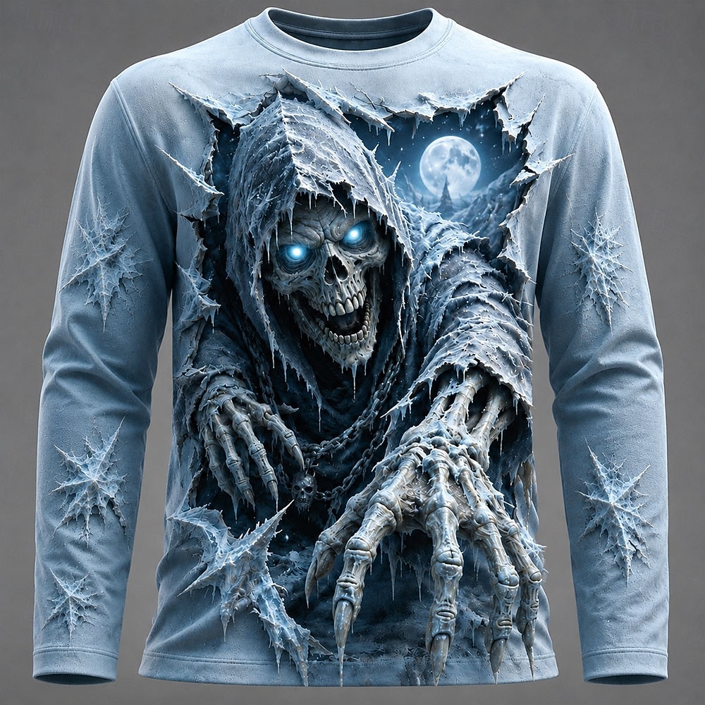 เสื้อยืดแขนยาวพิมพ์ลายกราฟิก 3 - Men Fashion Upper บทวิจารณ์และราคา