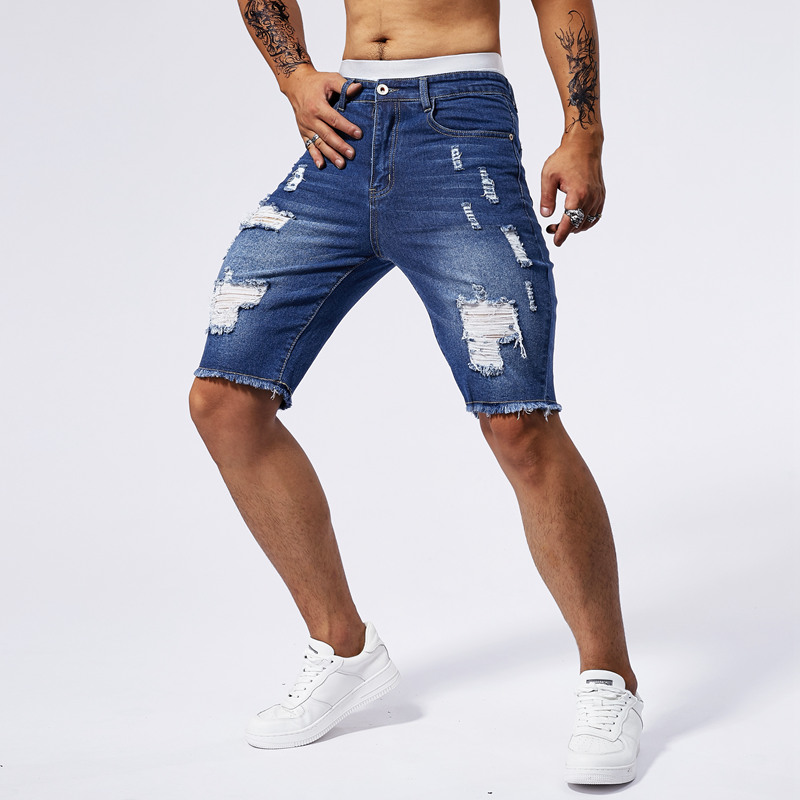 2025 ฤดูร้อนใหม่ผู้ชาย Ripped  - Men'S Fashion Pants 2025 บทวิจารณ์และราคา