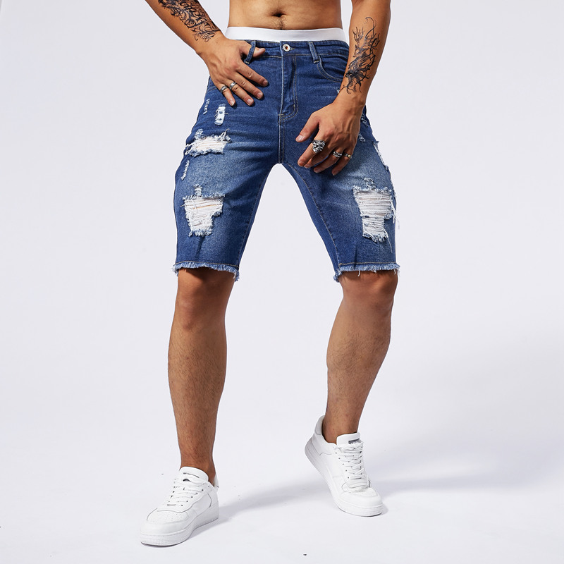 2025 ฤดูร้อนใหม่ผู้ชาย Ripped  - Men'S Fashion Pants 2025 บทวิจารณ์และราคา