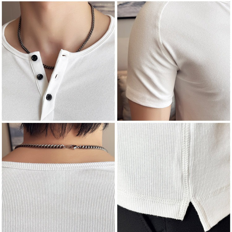 เสื้อยืดเฮนลีย์ทรงเข้ารูปสำหรั - Muscle Tee Workout บทวิจารณ์และราคา