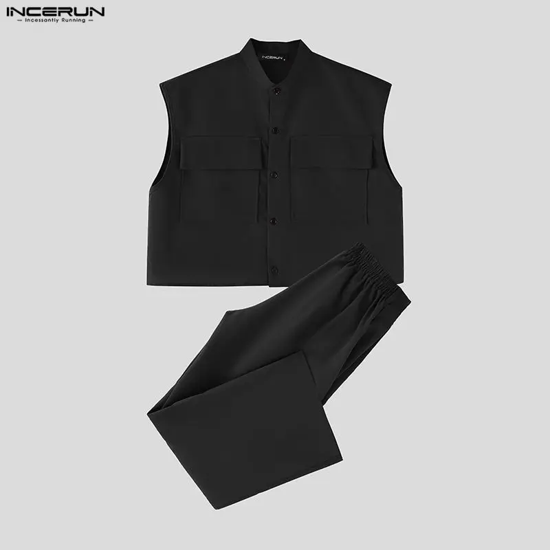 INCERUN ชุดเซ็ตผู้ชาย เสื้อครอ - Men'S Fashion Designer บทวิจารณ์และราคา