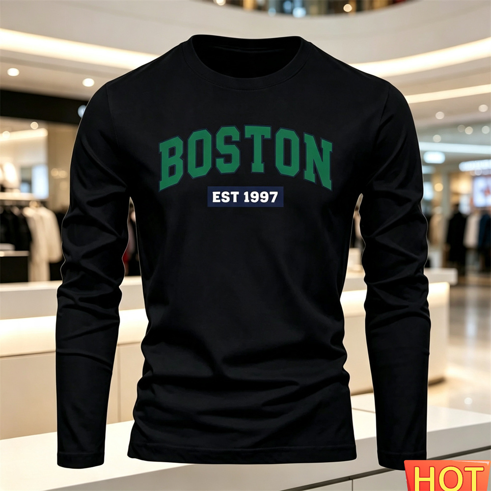 เสื้อยืดแขนยาวผู้ชายลายตัวอักษ - Men'S Fashion Designer บทวิจารณ์และราคา