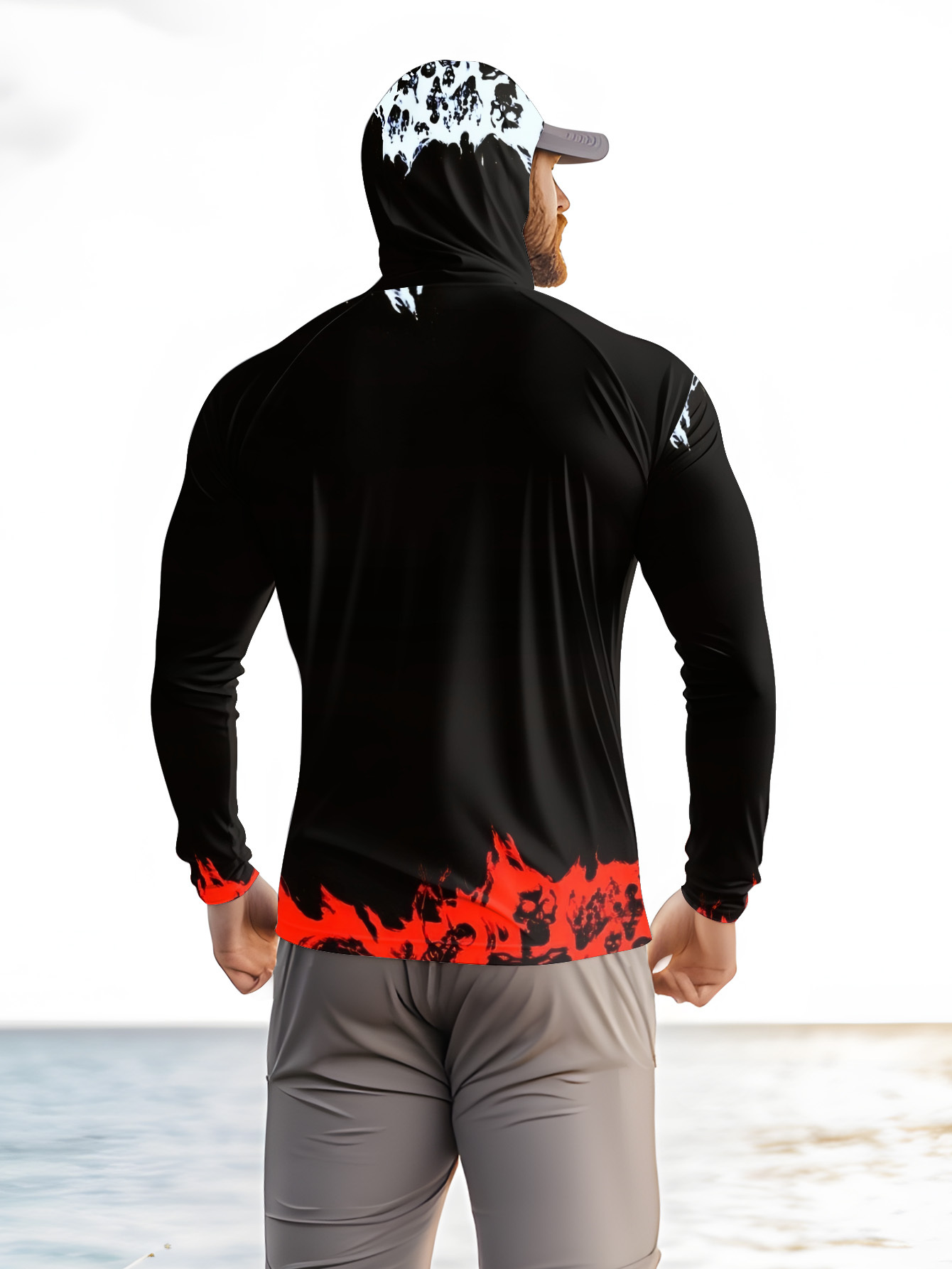 เสื้อตกปลาผู้ชายแบบมีฮู้ด แขนย - Men Fashion Upper บทวิจารณ์และราคา