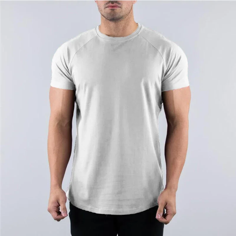 เสื้อยืดผ้าคอตตอนสำหรับวิ่ง ke - Muscle Tee Workout บทวิจารณ์และราคา