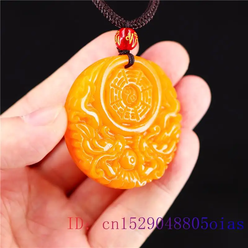 สีเหลืองหยกมังกรจี้ของขวัญผู้ช - Yellow Men'S Fashion บทวิจารณ์และราคา