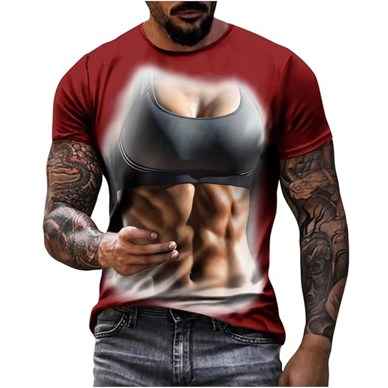 เสื้อยืดแขนสั้นพิมพ์ลายกล้ามเน - Muscle Tee Workout บทวิจารณ์และราคา
