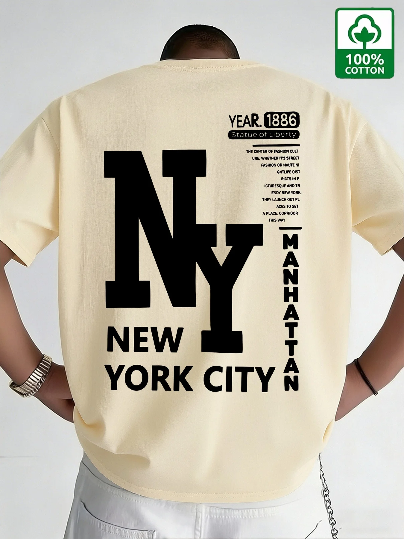 เสื้อยืดผู้ชาย NYC ผ้าฝ้าย พิม - Men'S Fashion Nyc บทวิจารณ์และราคา