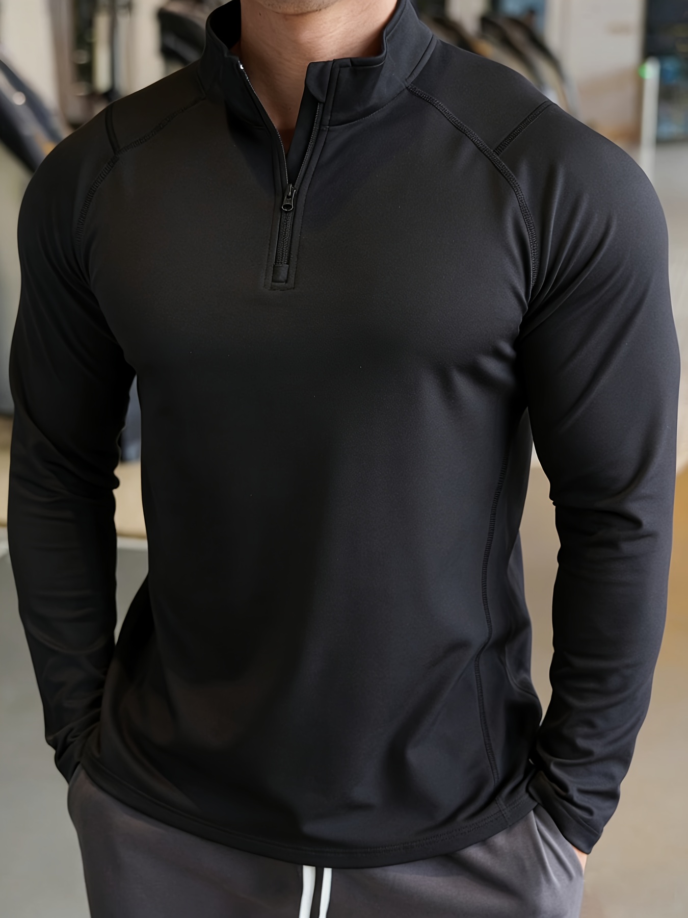 เสื้อโปโลแขนยาวผู้ชาย แห้งเร็ว - Muscle Tee Workout บทวิจารณ์และราคา