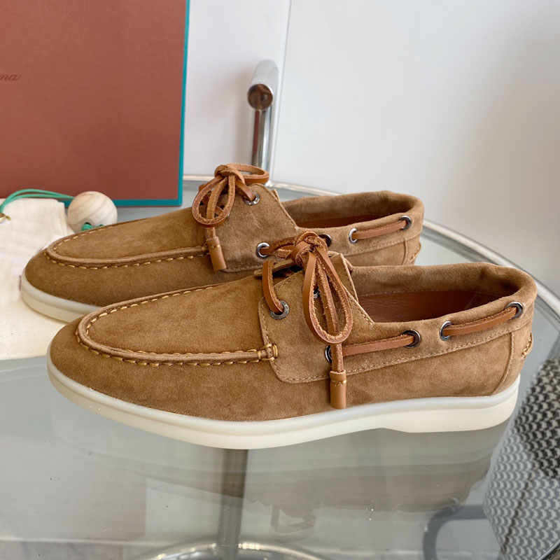 รองเท้าหนังแท้คุณภาพสูง รองเท้ - Suede Loafers Men บทวิจารณ์และราคา