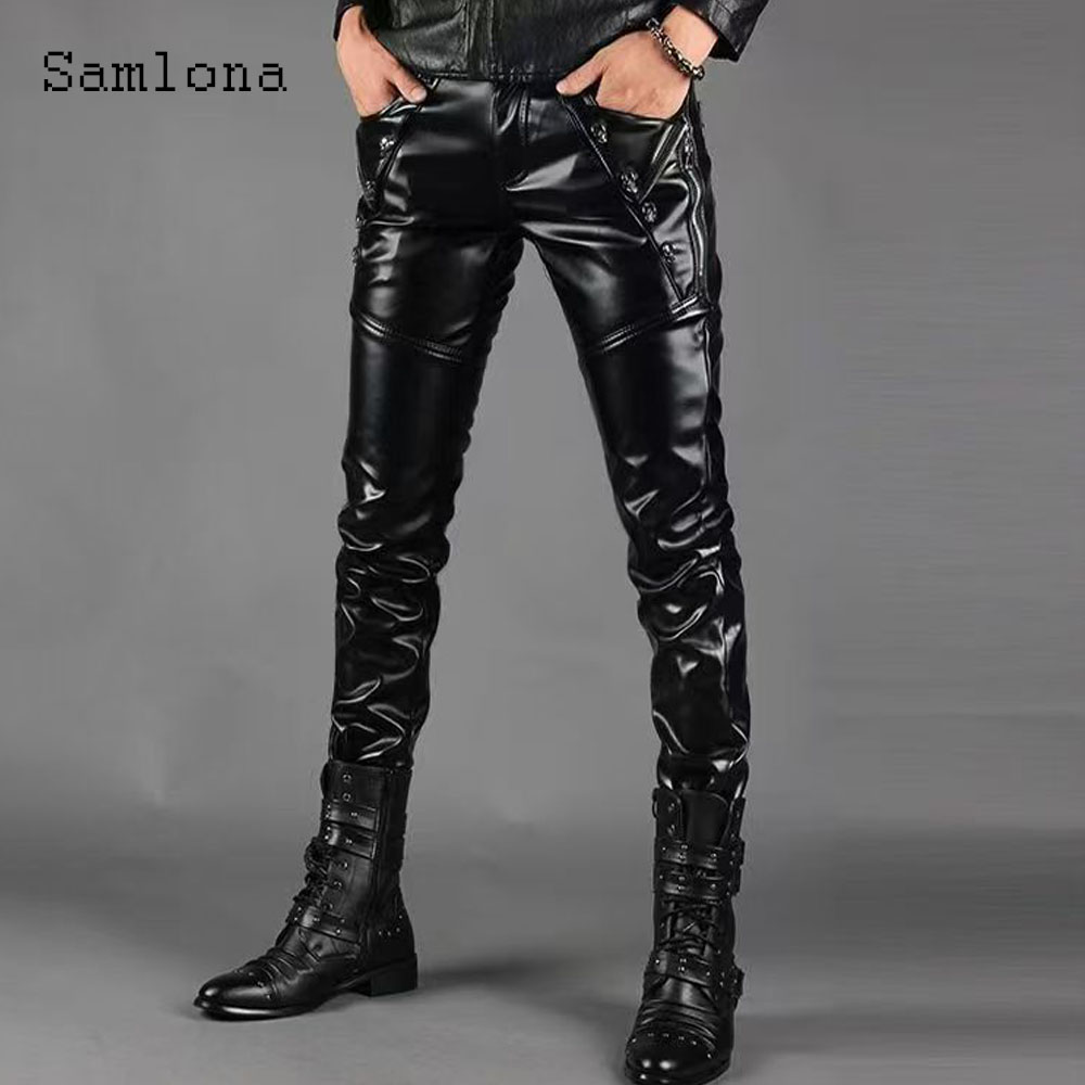 เซ็กซี่ Grunge PU กางเกงหนังผู - Men'S Fashion Pants 2025 บทวิจารณ์และราคา