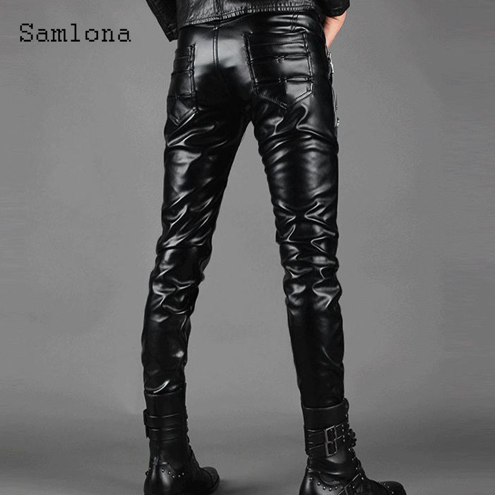 เซ็กซี่ Grunge PU กางเกงหนังผู - Men'S Fashion Pants 2025 บทวิจารณ์และราคา