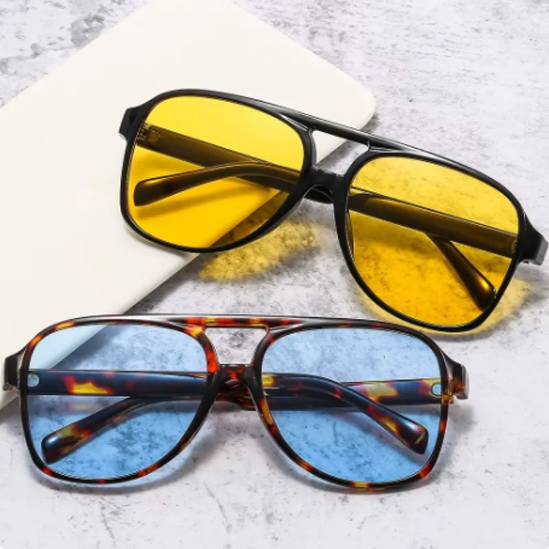 แว่นกันแดดแฟชั่นยูนิเซ็กซ์ UV4 - Yellow Men'S Fashion บทวิจารณ์และราคา