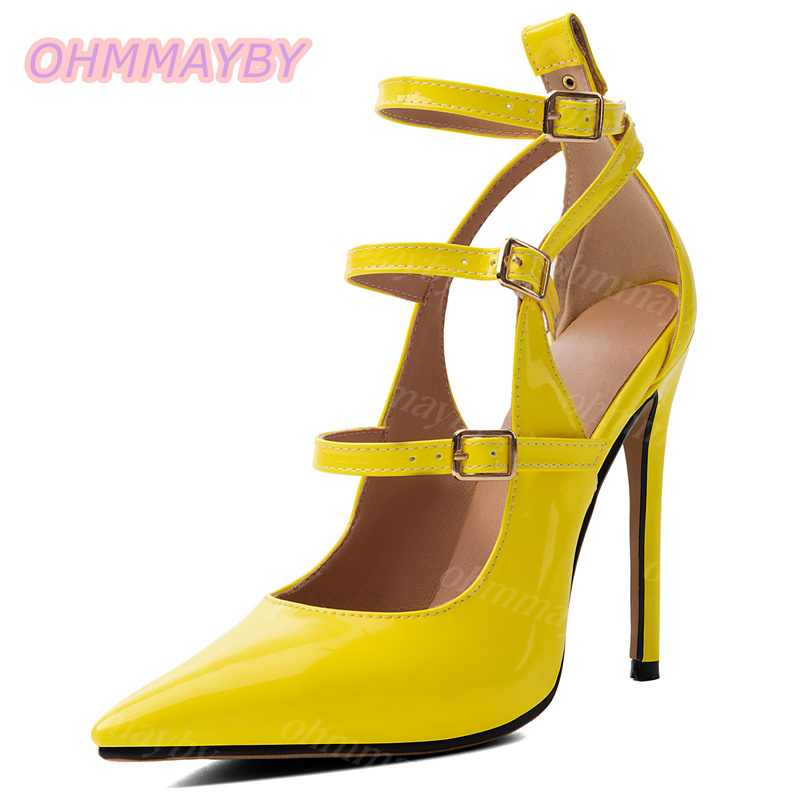 รองเท้าส้นสูงสตรีแบบส้นเข็ม หั - Yellow Men'S Fashion บทวิจารณ์และราคา