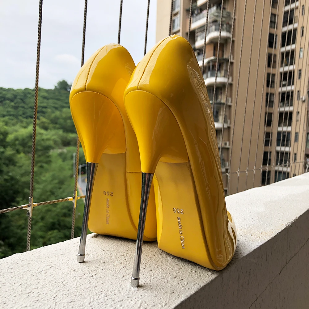 รองเท้าส้นสูงโลหะแบบใหม่ 16 ซม - Yellow Men'S Fashion บทวิจารณ์และราคา