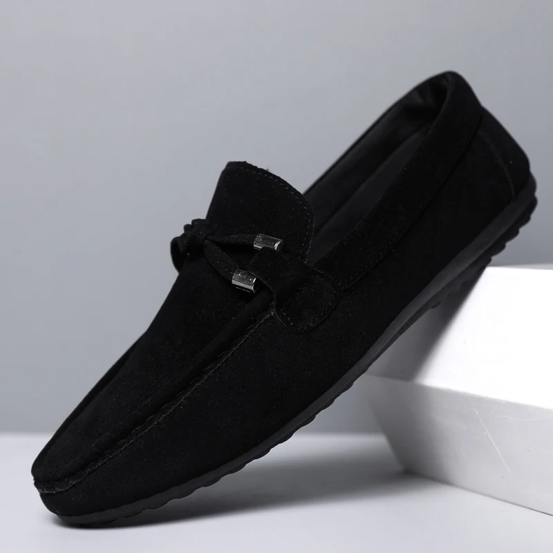 รองเท้าลำลองผู้ชาย แฟชั่นรองเท - Suede Loafers Men บทวิจารณ์และราคา